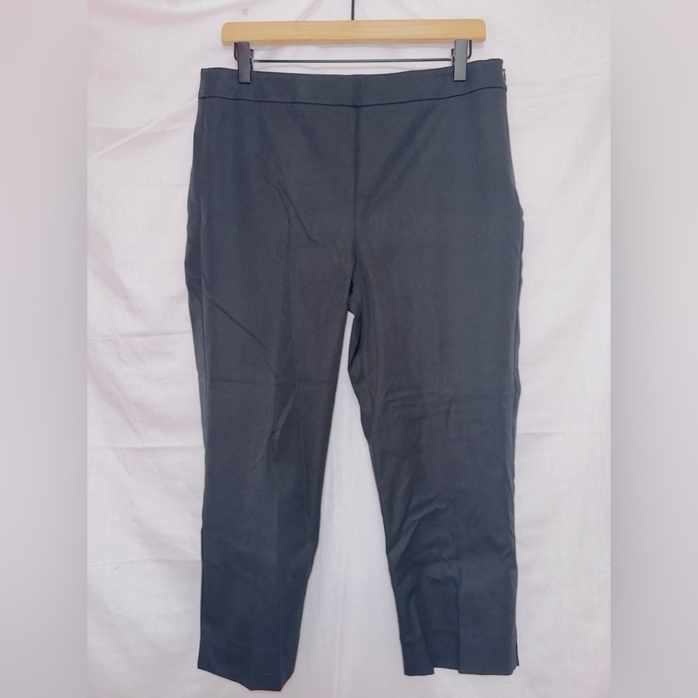 Talbots NWT Black Chatham Slim Leg Ankle Crop Business Casual Pants size 10P